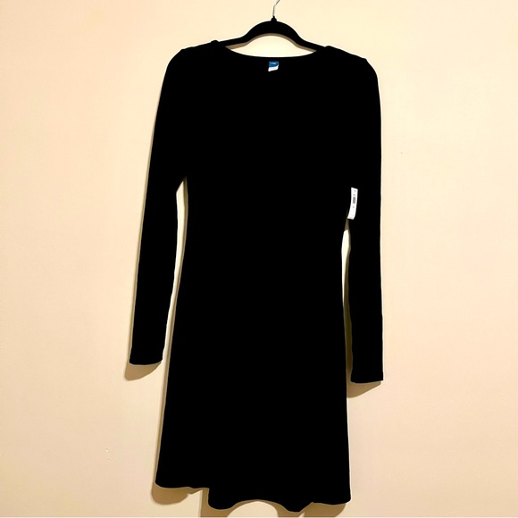 NWT! Old Navy Ribbed Knit, long sleeve Fit and Flare Minidress Small Tall - Picture 4 of 8